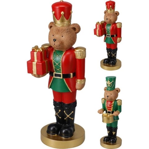 ORSO SOLDATINO NATALIZIO H.40 2 ASSORTITI